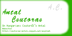 antal csutoras business card